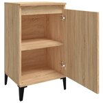 vidaXL Tables de chevet 2Pièces chêne sonoma 40x35x70cm bois d'ingénierie