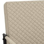 vidaXL Chaise cantilever Gris clair Similicuir