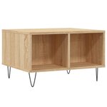 vidaXL Table basse Chêne sonoma 60x50x36 5 cm Bois d'ingénierie