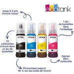 Imprimante multifonction A4 Ecotank ET-2870 - Wi-Fi - Réservoirs d'encre - 3 ans d'encre inclus