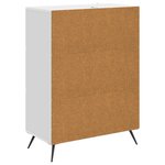 vidaXL Buffet Blanc brillant 66 x 34 5 x 90 cm Bois d'ingénierie