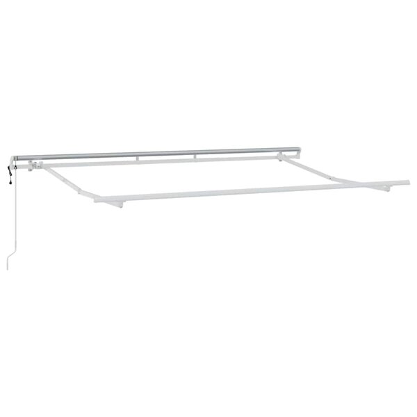 vidaXL Cadre de auvent Blanc 3.5 x 2 m Métal