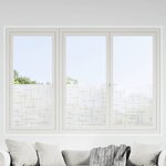 vidaXL Films pour fenêtre 4 Pièces dépoli motif d'étoiles PVC