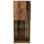 Meuble TV vidaXL avec lumières LED en vieux bois 40 5x30x102 cm