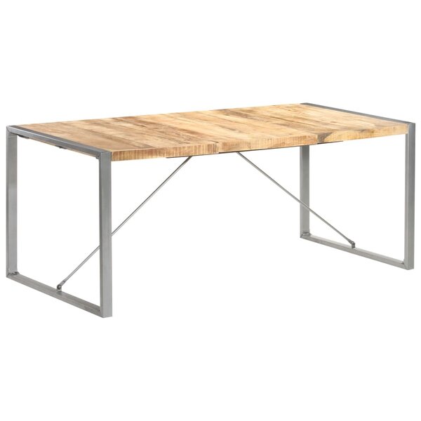 vidaXL Table à manger 180x90x75 cm bois de manguier massif brut