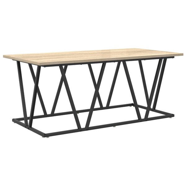 vidaXL Table basse Chêne Sonoma 100x50x40 cm en bois d'ingénierie et métal