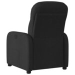 vidaXL Fauteuil inclinable Noir Tissu