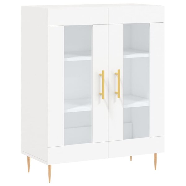 vidaXL Buffet blanc 69 5x34x90 cm bois d'ingénierie