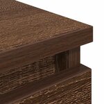 vidaXL Meuble TV chêne marron 80x35x54 cm bois d'ingénierie