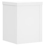 vidaXL Supports pour plantes 2 Pièces blanc 15x15x20 cm bois d'ingénierie