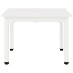 vidaXL Table basse Blanc 50 x 50 x 36 cm Bois de pin massif