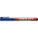 Marqueur Permanent 370 Pointe Fine Bleu 1 mm x 3 EDDING