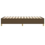 vidaXL Cadre de lit Marron foncé 80x200 cm Tissu