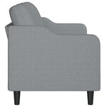 vidaXL Canapé à 3 places Gris clair 180 cm Tissu