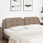 vidaXL Coussin de tête de lit cappuccino 200 cm similicuir