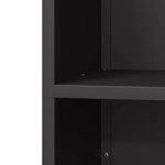 vidaXL Portant de bois chauffage noir 40x30x75 cm