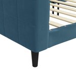 vidaXL Lit de repos sans matelas bleu 80x200 cm velours