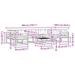 vidaXL Ensemble de canapés d'extérieur 6 pc Blanc et gris clair