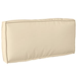 vidaXL Coussin pour dossier de palette Beige 80 x 40 x 12 cm