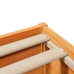 vidaXL Cadre de lit sans matelas cire marron 120x200cm bois pin massif