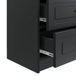 vidaXL Cabinet de chevet Noir 62 x 34 5 x 44 5 cm Bois d'ingénierie