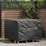 vidaXL Housse de meubles d'extérieur Noir 125 x 125 x 74 cm Tissu 210D