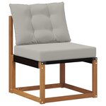 vidaXL Ensemble de canapés d'extérieur 4 pc Gris Naturel et Clair