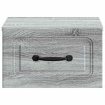 vidaXL Cabinet de chevet mural Sonoma gris 34 5 x 33 x 20 cm