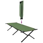 vidaXL Lit de camping pliant Amy jaune Tissu Oxford