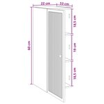 vidaXL Armoire Murale Chêne Sonoma 33 x 34 5 x 90 cm Bois d'ingénierie
