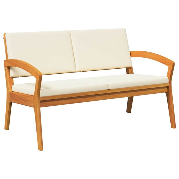 vidaXL Ensemble bistrot avec coussin 2 Pièces Marron Bois d'acacia massif