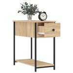 vidaXL Tables de chevet 2 Pièces chêne sonoma 30x60x60 cm bois ingénierie
