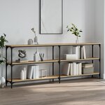 vidaXL Table console chêne sonoma 200x29x75 cm bois d'ingénierie