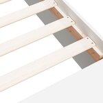 vidaXL Cadre de lit blanc 160x200 cm bois d'ingénierie