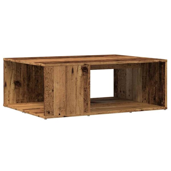 vidaXL Table basse vieux bois 90x67x33 cm bois d'ingénierie