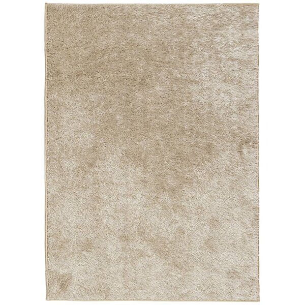 vidaXL Tapis ISTAN à poils longs aspect brillant beige 200x280 cm