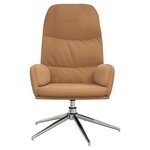 vidaXL Chaise de relaxation Taupe Similicuir daim