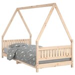 vidaXL Cadre de lit pour enfants 90x200 cm bois de pin massif