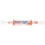 Marqueur acryl 3d dble pointe 5400 Orange fluOrescent 2-3 mm  5-10 mm EDDING