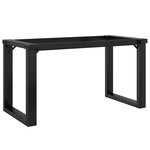vidaXL Pieds de table basse cadre en O 90x30x43 cm fonte