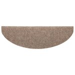 vidaXL Tapis autoadhésifs de marches 10 Pièces Crème 65x21x4cm Aiguilleté