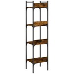 vidaXL Bibliothèque à 4 niveaux chêne 35x30x138 5 cm bois d'ingénierie