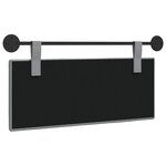 vidaXL Tête de lit suspendue Gris clair Tissu