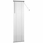 vidaXL Store de Fenêtre avec des rideaux Noir Aluminium