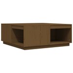 vidaXL Table basse Marron miel 100x101x40 5 cm Bois massif de pin