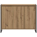 vidaXL Meuble d'appoint Chêne artisan 96 5 x 30 x 75 cm