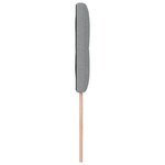 Headboard LED vidaXL Capitonné en tissu gris clair 90 cm