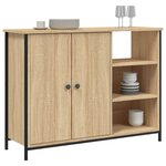 vidaXL Buffet chêne sonoma 100x33x75 cm bois d'ingénierie