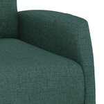 vidaXL Fauteuil Vert foncé Tissu