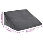 vidaXL Coussin en coin Autre Gris 55 x 55 x 26 cm